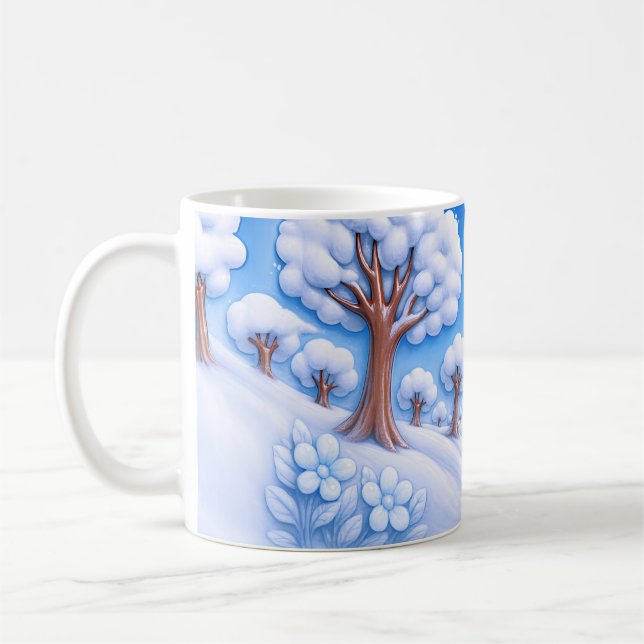 Mug Arbre enneigé d'hiver (Gauche)