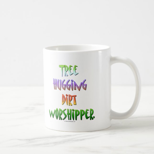 Mug Arbre étreignant le worshipper. de saleté (Droite)