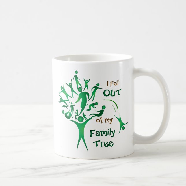 Mug Arbre familial amusant (Droite)