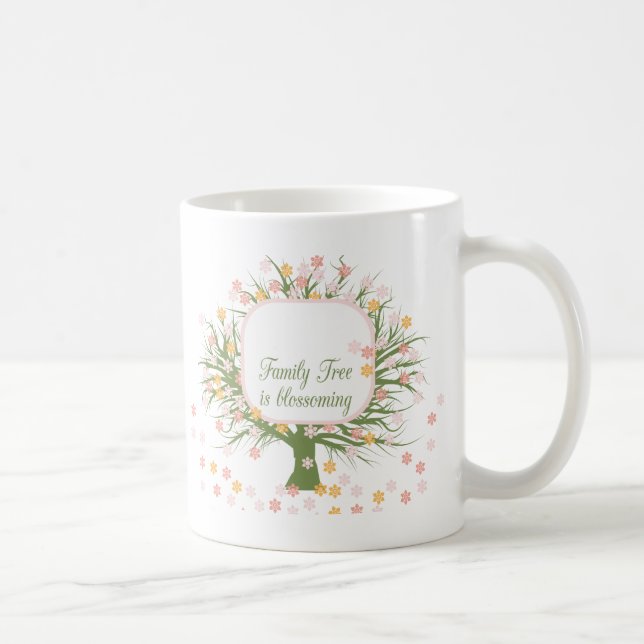 Mug Arbre familial en floraison (Droite)