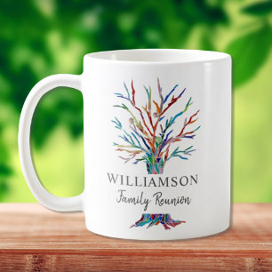 Mug Arbre Familial Personnalisé Famille Réunion Café M