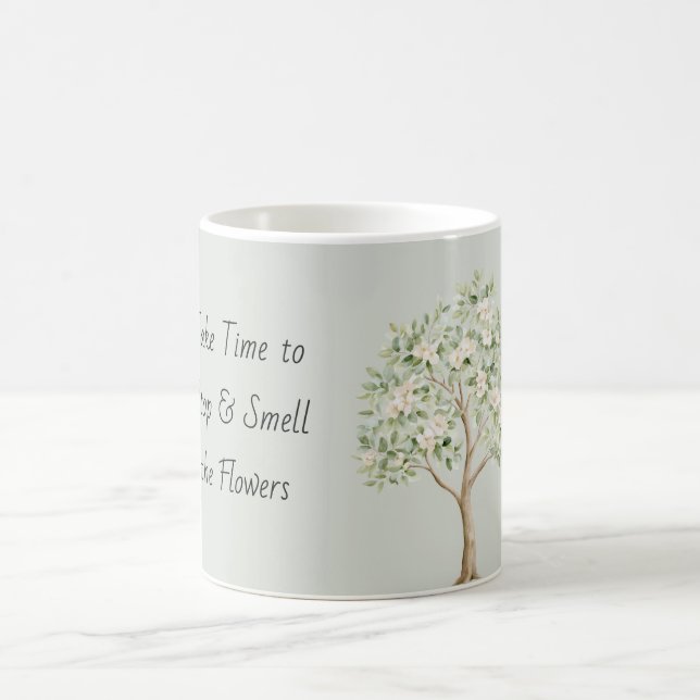 Mug Arbre Fleurissant Vert Clair (Centre)