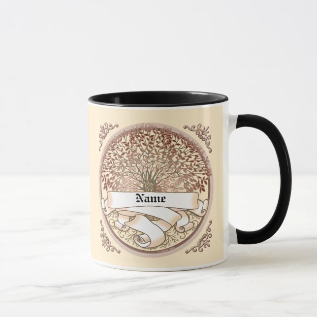 Mug Arbre Généalogique Nom de Famille (Droite)