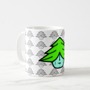 Mug Arbre guerrier (dessin animé comme visage) v1.1