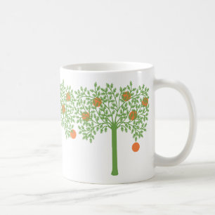 Mug Arbre orange stylisé