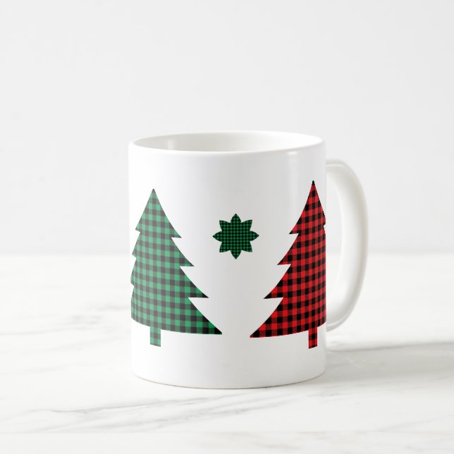 Mug Arbres à carreaux de buffle (Devant droit)