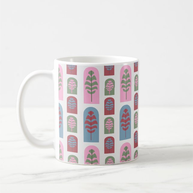 Mug Arbres Art déco plus grands (Gauche)