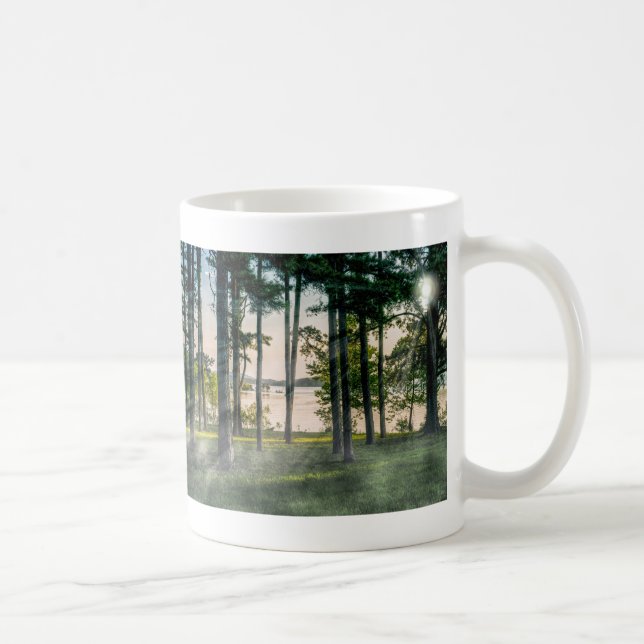 Mug Arbres brumeux à Table Rock (Droite)