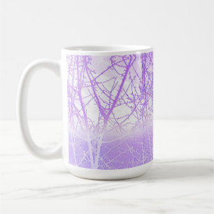 Mug Arbres brumeux givrés en lilas lavande