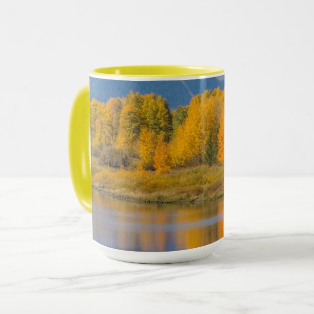 Mug Arbres d'Aspen couleur d'automne (Devant gauche)