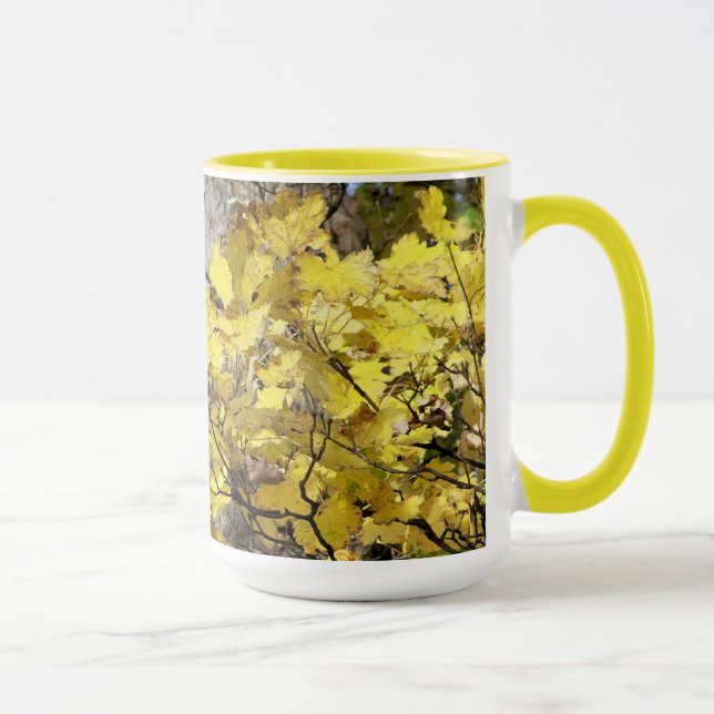 MUG ARBRES D'AUTOMNE JAUNES (Droite)