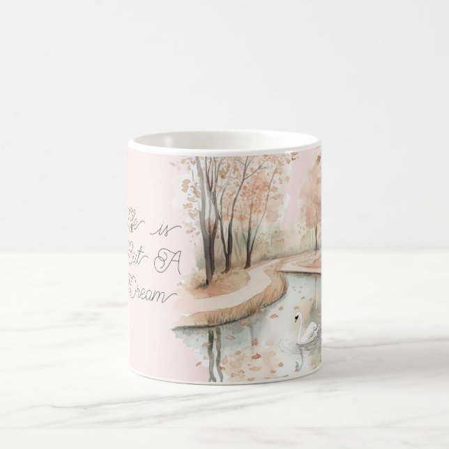 Mug Arbres de cygne La vie est un rêve (Centre)