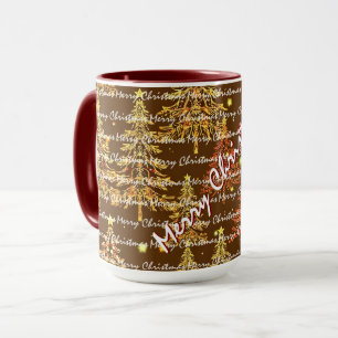 Mug Arbres de Noël de luxe festifs de Noël