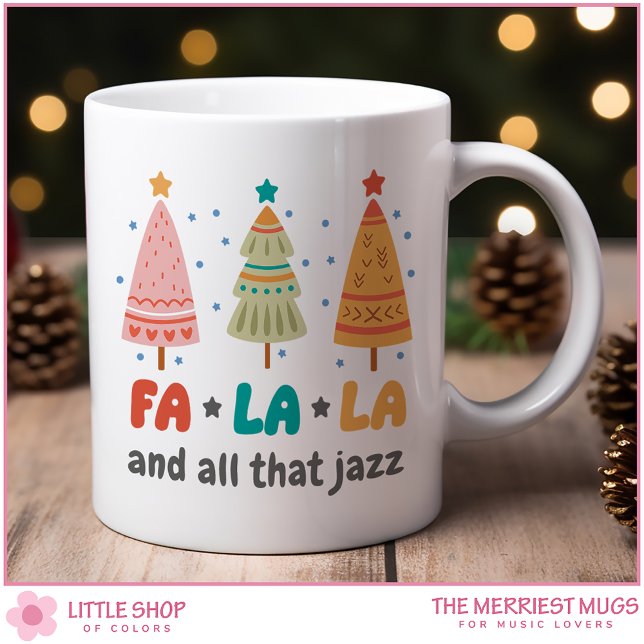 Mug Arbres De Noël De Style Rétro Personnalisables Fa  (Créateur téléchargé)