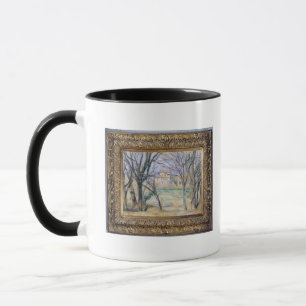 Mug Arbres de Paul Cezanne   et maisons, 1885-86