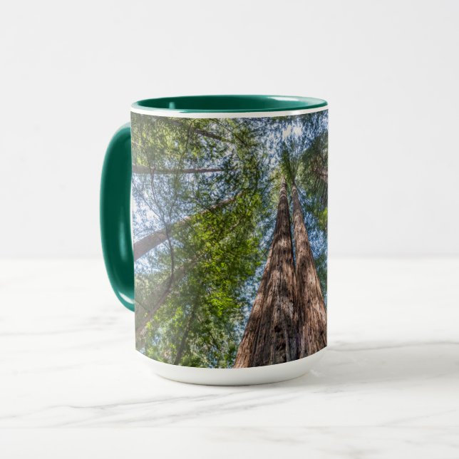 Mug Arbres de séquoia | Comté de Marin, Californie (Devant gauche)