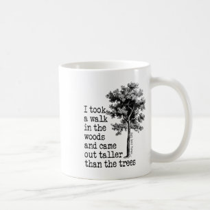 Mug Arbres de Thoreau Citation Nature - Marche Dans Le