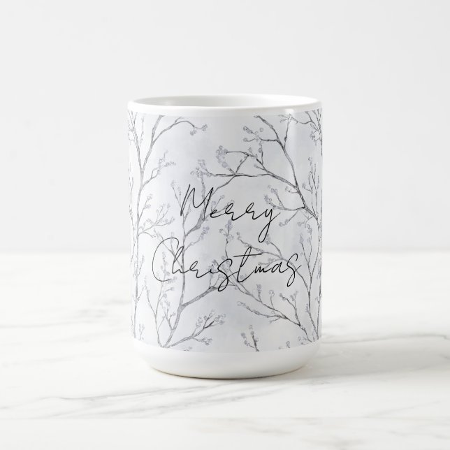 Mug Arbres d'hiver en argent Noël (Centre)