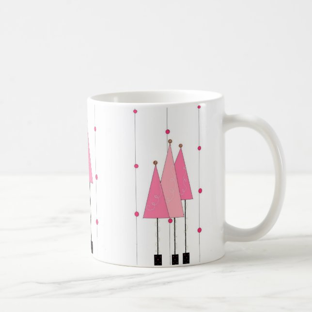 Mug Arbres fantaisistes roses (Droite)