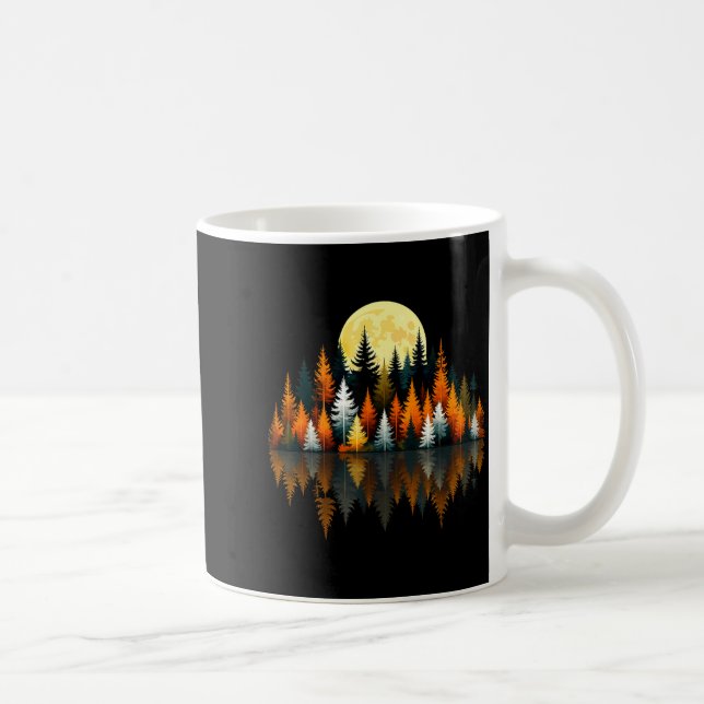 Mug Arbres Faune Extérieur Nature Vintage Forêt  (Droite)