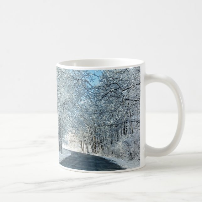 Mug Arbres neige d'hiver (Droite)
