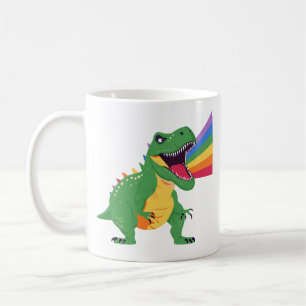 Mug Arc arc-en-ciel Trex Dinosaur