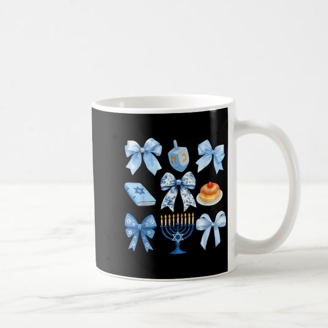 Mug Arc Bow Hanukkah Chanukah Pyjama Latke Juive (Droite)