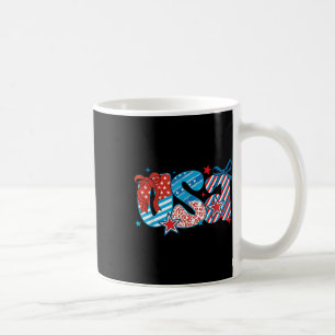 Mug Arc Coquette 4 Juillet États-Unis Drapeau Rétro Us
