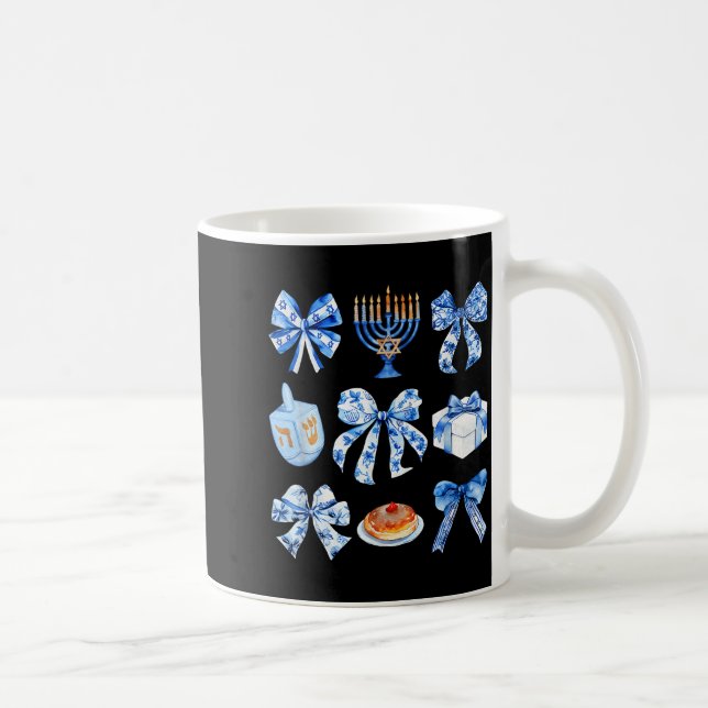 Mug Arc de Hanukkah Coquette Arc juif Arc de la Menora (Droite)