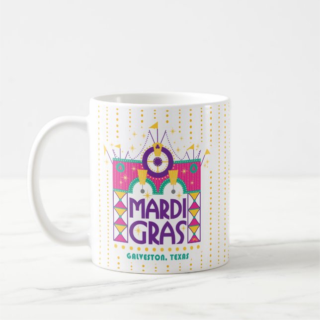 Mug Arc de Mardi Gras, Galveston, Texas (Gauche)
