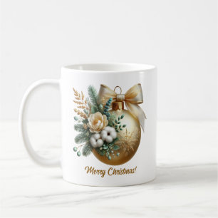 Mug Arc doré Faux or Bauble coton or arc