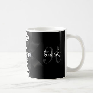 Mug Arc élégant de léopard et Girly personnalisé par