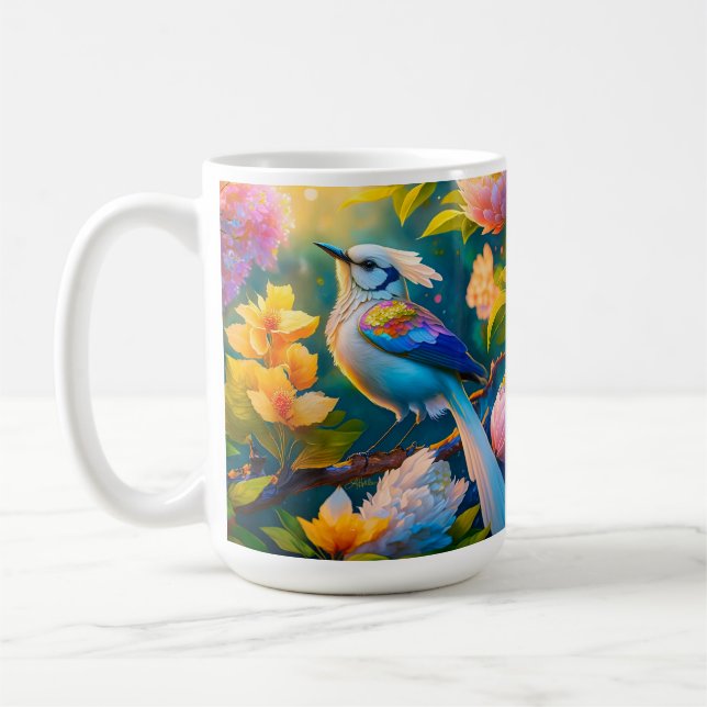Mug Arc en arc-en-ciel Jay Imaginaire Bird (Gauche)
