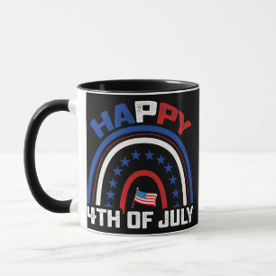 Mug Arc-en-ciel Amérique Drapeau Américain Patriotique