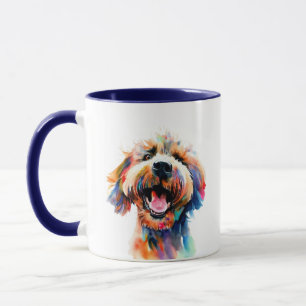 Mug Arc-en-ciel - Art coloré du labradoodle