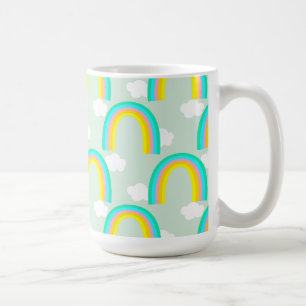 Mug Arc-en-ciel avec Nuage Bleu