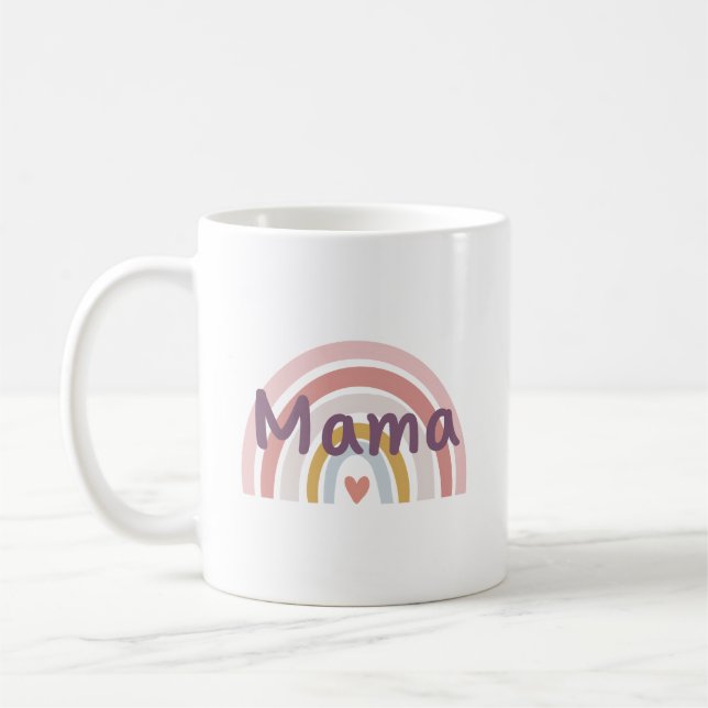 Mug Arc en ciel chic "Mama" (Gauche)