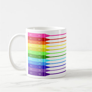 Mug Arc-en-ciel Crayon Fun Strips