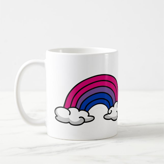 Mug Arc-en-ciel de fierté bisexuelle (Gauche)