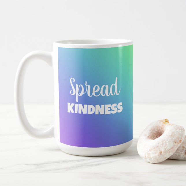 Mug Arc-en-ciel de gentillesse (Avec donut)