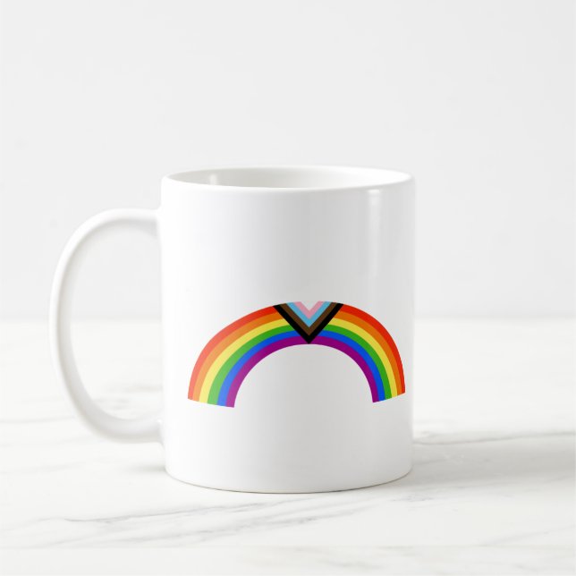 Mug Arc-en-ciel de la fierté Progress (Gauche)