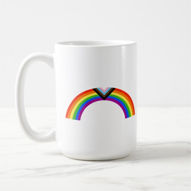 Mug Arc-en-ciel de la fierté Progress (Gauche)