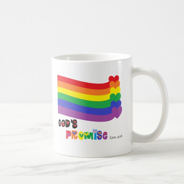 Mug Arc-en-ciel de la promesse de Dieu (Droite)