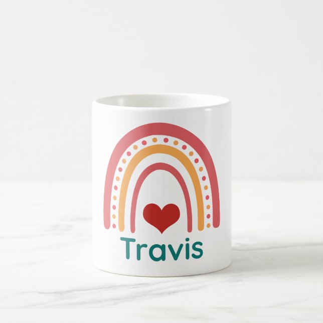 Mug Arc-en-ciel de Travis Vintage Boho (Centre)