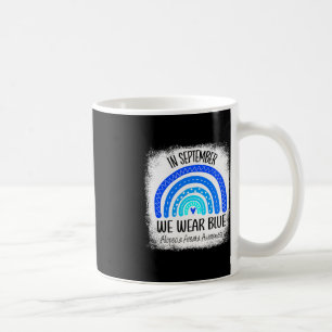 Mug Arc En Ciel En Septembre Nous Portons Bleu Alopeci
