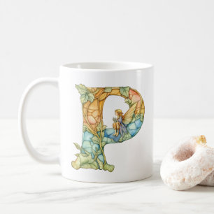 Mug Arc en ciel Fairy Initial 'P'