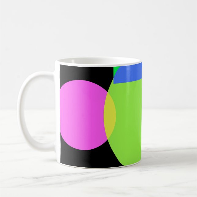 Mug arc-en-ciel géométrique (Gauche)