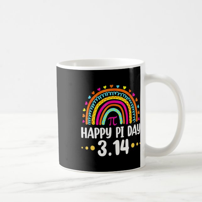 Mug Arc-en-ciel Jour Pi Jour 3 14 2025 Symbole Pi Math (Droite)