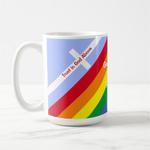 Mug Arc-en-ciel lumineux avec croix Inspirationnel mig