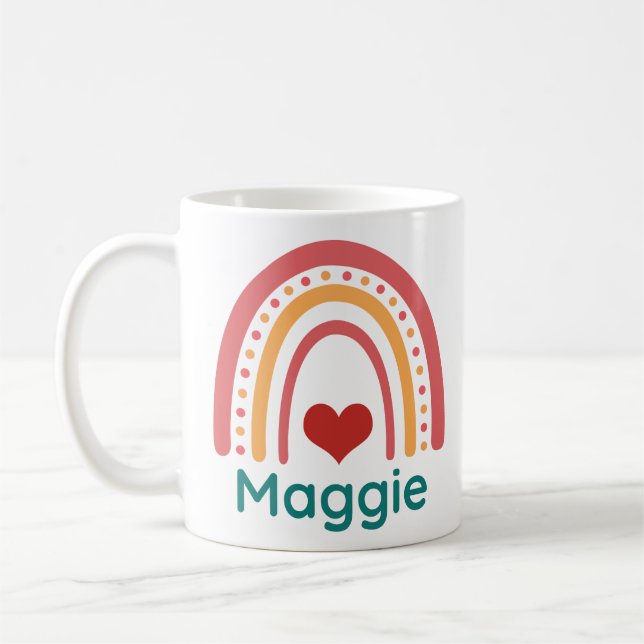 Mug Arc-en-ciel Maggie Vintage Boho (Gauche)